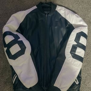 Leather 8 ball jacket